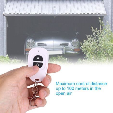 Télécommande RF 14 Boutons EV1527 433MHz, Transmission Sans Fil Portée 100m pour Portes Garage et Équipements (1/5)