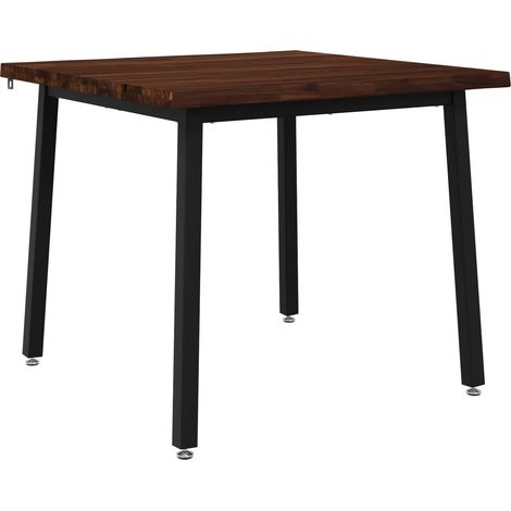 Live Edge Dining Table 90 x 90 x 75 cm Solid Acacia Wood vidaXL (1/5)