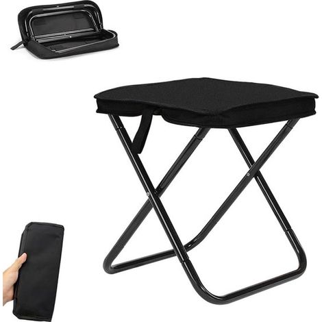 Silla plegable portátil para acampar, pescar, hacer senderismo y viajar (A) (1/5)