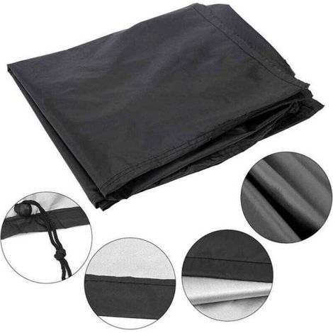 Housse Barbecue - Tissu Haute Densité Impermeable Avec Cordon De Fermeture - Pour Usage Extérieur Jardin - 145 x 61 x 117 cm - 1 Pièce (1/4)