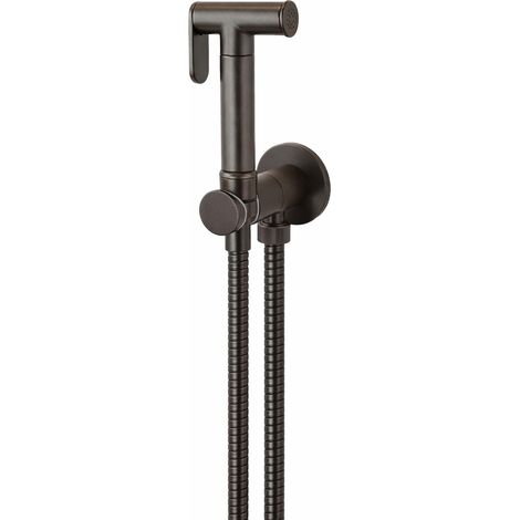 Sistema de chorro de agua para inodoro con ducha de cierre, color Marrón metálico Pollini Acqua Design Jessy SHOP0000093  marrón (1/5)