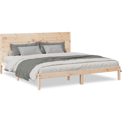 Maison Exclusive - Giroletto Extra Lungo senza Materasso 200x220 cm Legno Massello
