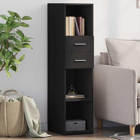 Highboard Schwarz 30x42,5x124 cm Holzwerkstoff