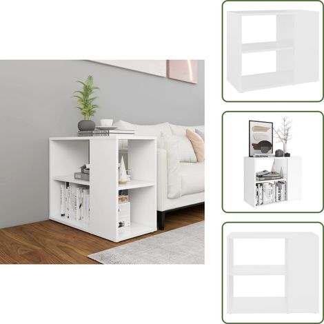 Armoire latérale Blanc 60x30x50 cm Aggloméré - Meuble De Rangement - Buffet - Meuble TV - Armoire Blanche - Commode (1/5)