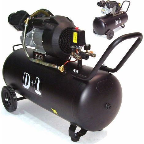 Druckluft Kompressor Direktantrieb 10bar 100L Kolbenkompressor 230 V, 3PS, 44314 (1/5)