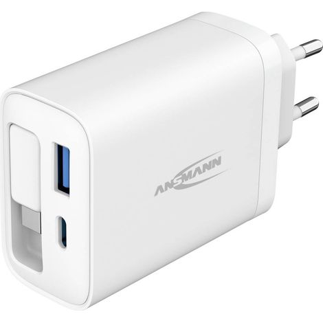 Ansmann 230PD Caricatore USB 30 W 1x 2 USB-A, 2x USB-C ® Bianco (1/2)