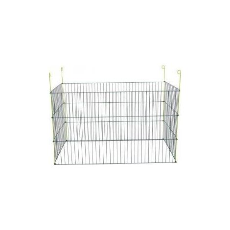 Zolux Parque de metal gris 60x102x60 cm para roedores