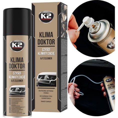 K2 Klima Doktor Foam 500 ml per la pulizia dei condizionatori, antimuffa per condizionatori. (1/5)