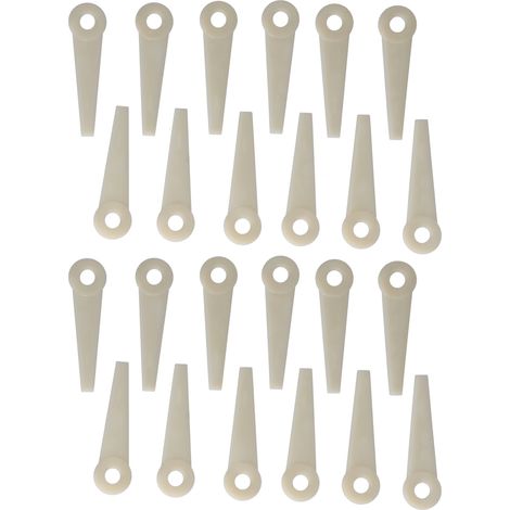 24 Stück Kunststoff-Schneidmesser, Ersatzmesser für Rasenmäherkopf 4111‑007‑1001 für Stihl PolyCut (1/5)
