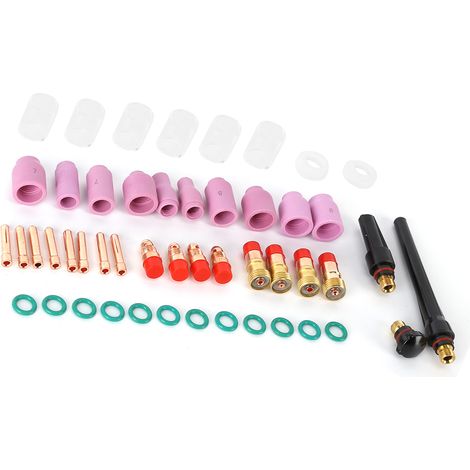 Kit de soudage TIG 49 pièces comprenant pinces, buses en céramique et coupelles de rechange pour torches WP17, 18, 26 et 150-250 A