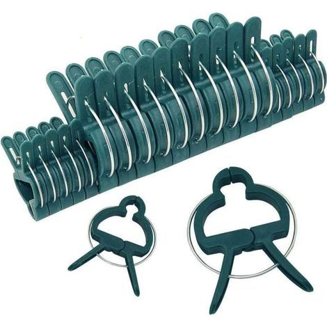 100Pcs Pinces pour Plantes de Jardin, Pinces de Support de Jardinage en Serre Réutilisables pour Parterres de Fleurs Vigne Légumes Tomates (2 Tailles) H350 (1/5)