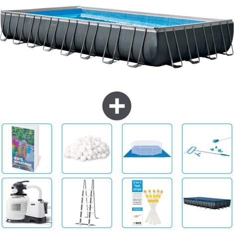 Ultra XTR Pool Rechteckig - 975x488x132 cm - 9-teilig S675