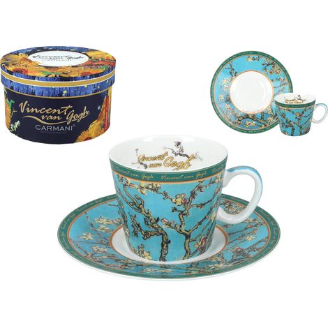 Carmani, tazzina da caffè espresso 90ml - Van Gogh/Fiori di mandorlo (1/5)
