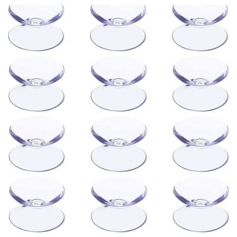 12 ventouses double face en plastique sans crochets pour plaques en verre pour éviter le glissement de la plaque en verre (1/5)