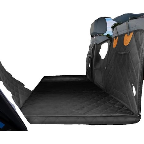 Extensión de asiento trasero, impermeable, con función de hamaca para perros, color negro. (1/2)