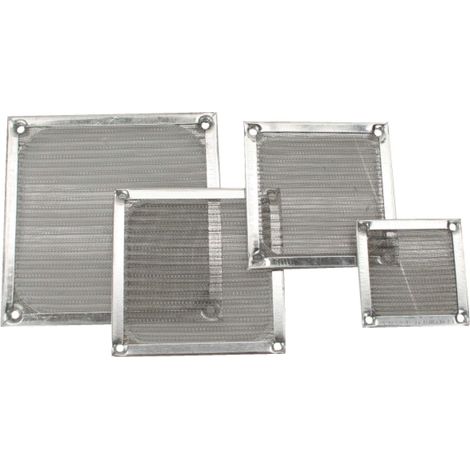 INLINE Lüftergitter Aluminium Filter 80x80 mm