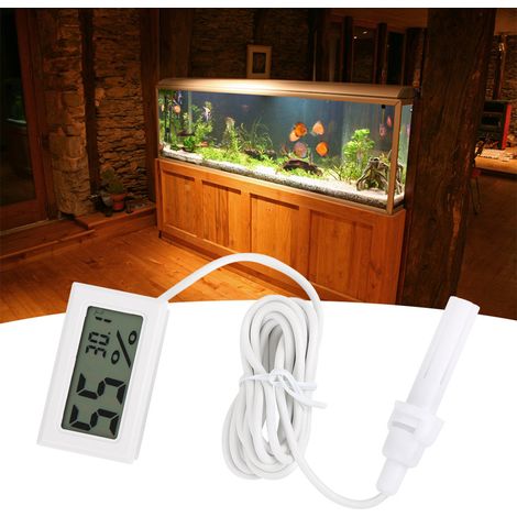 Thermomètre-hygromètre numérique intégré à LED avec sonde pour usage intérieur (