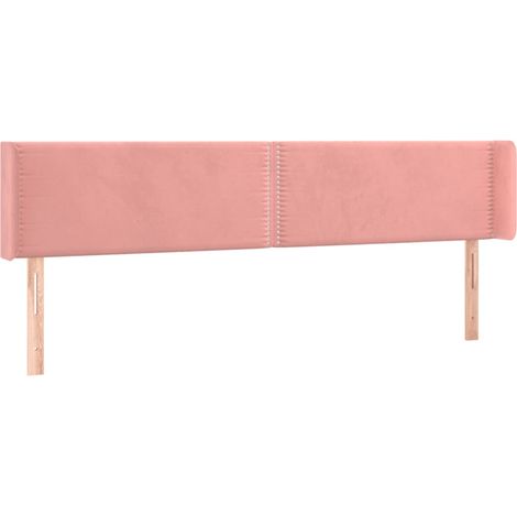 Maison Exclusive - Cabecero de terciopelo rosa 183x16x78/88 cm (1/5)