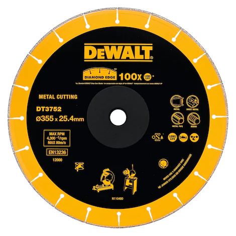DeWalt DT3752-QZ Diamond Extreme Disque à tronçonner Extreme pour scies à onglet (1/2)