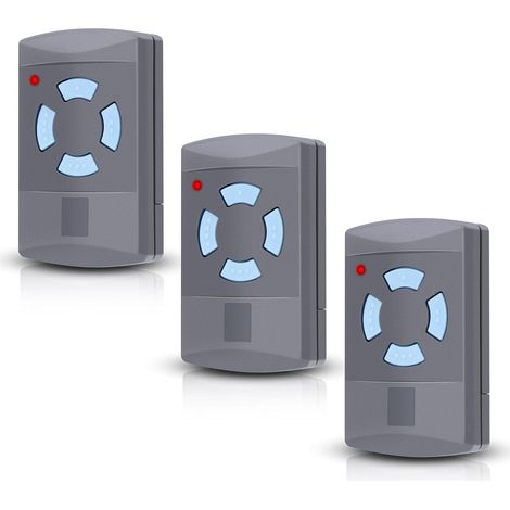 Set mit 3 Handsendern für Garagentore HSE2-868, HSM4-868, HS4-868, kompatibel mit Blue Buttons 868,3 MHz Garagentor-Fernbedienung, 4 Kanäle (1/5)