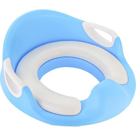 TLGREEN Toilettensitz Kinder, WC Sitz Toilettenaufsatz, Kindertoilettensitzaufsatz mit Sanft Kissen und Spritzschutz, Töpfchentrainer für Jungen und Mädchen, Toilettentrainer für Kinder 1-8 Jahre, Bla