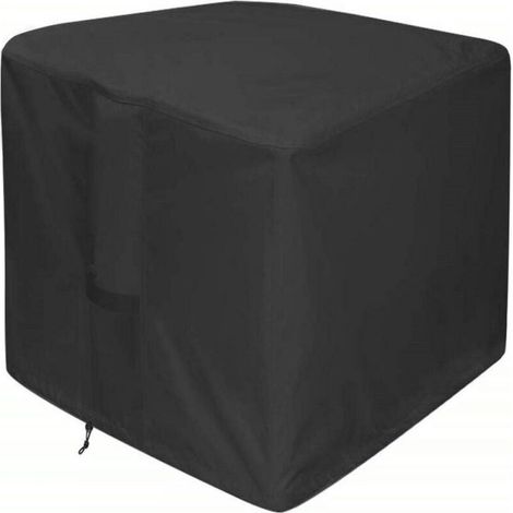 Protective cover for outdoor fire pit – 420D square, waterproof and durable, black (square – 82 x 82 x 61 cm)