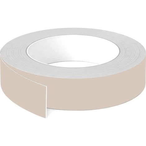 1x Bande de chant ABS sans colle 23 mm x 5 m épaisseur 0,8 mm facile à appliquer bricolage étagère meuble panneau plan de travail bois stratifié, Gris cachemire mat (1/3)