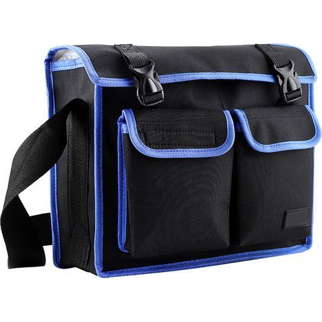 Werkzeugtasche aus dickem Oxford-Gewebe mit Schulterhalterung für Elektriker und Reparaturarbeiter (Blau) (1/5)