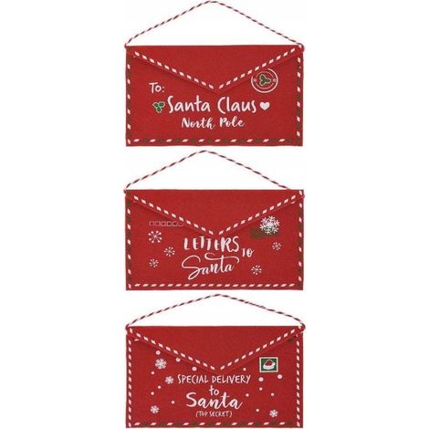 Enveloppe de Noël pour une lettre au Père Noël 27x16 cm