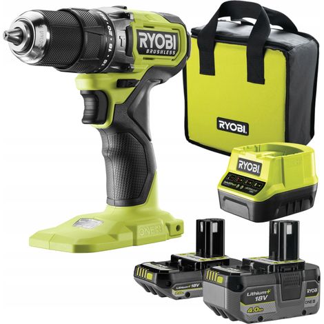 RYOBI - Schlagbohrschrauber BRUSHLESS 18V ONE+ 54 Nm - 2 Akkus 4 & 2 Ah, Ladegerät & Tragetasche - RPD18BL1-2C42S (1/5)