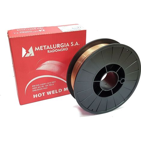 Alambre de soldadura G3SI1 0,8 mm, paquete de 5 kg - DRU SP08 5R