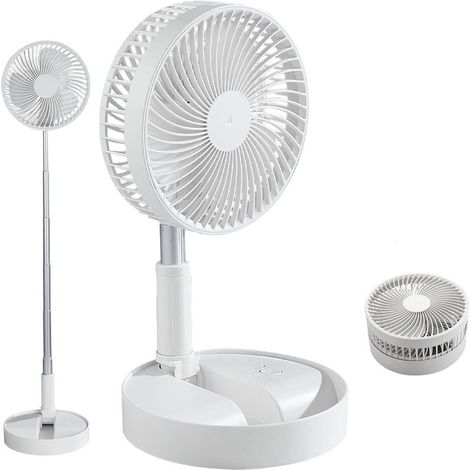 Ventilateur de table pliable avec télécommande – Silencieux inférieur à 45 dB – Batterie rechargeable 7200 mAh – 4 vitesses réglables (1/5)