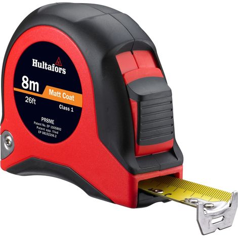 Hultafors Short Steel Tape 8m 26ft Width 25mm PR8ME HUL350323