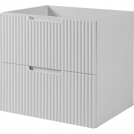 Meuble de salle de bain suspendu sous vasque VENA blanc 60 cm