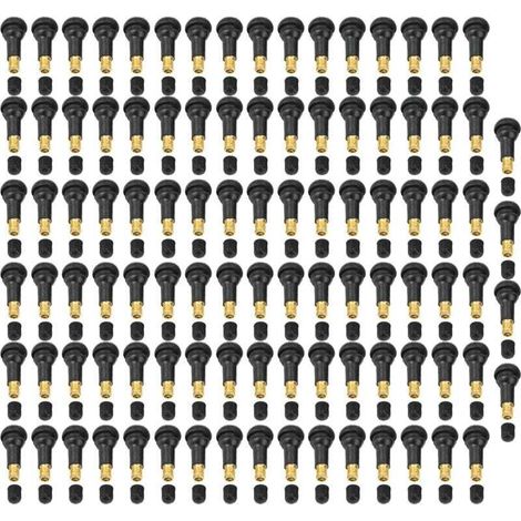 Trywise 100 pièces de rechange universel pour moto de voiture Snap dans la tige de valve de pneu de pneu (TR413) (1/4)