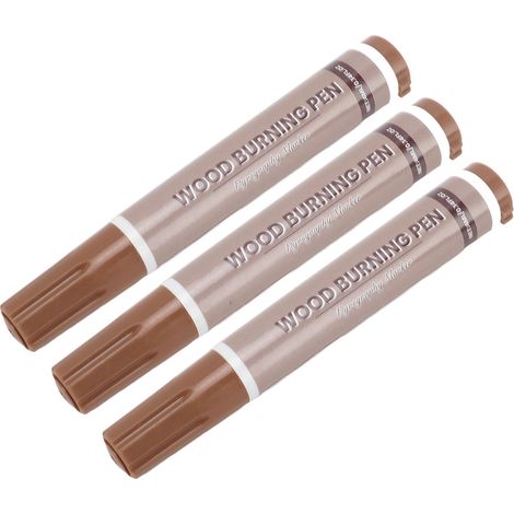 3-teiliges Set Brennstifte mit wärmeempfindlicher Farbe zum Brennen und Markieren von Holz, geeignet für Bastelarbeiten und Malerei. (1/5)