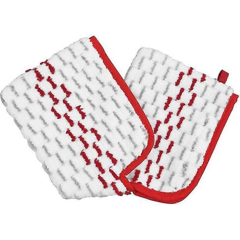 Lot de 4 lingettes de rechange lavables pour aspirateur vapeur O-Promist Max, double face R (1/5)