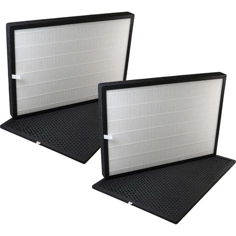 vhbw 4-teiliges Filter-Set kompatibel mit Marreal AP5001B Luftreiniger - HEPA-Filter, Aktivkohlefilter