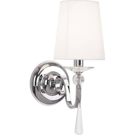 Applique glamour CHARLOTTE cromo paralume bianco E14 Maxlight (1/3)