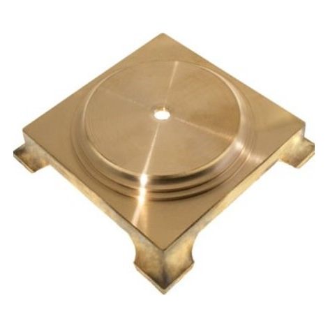 Pied de Lampe Carré en Laiton
