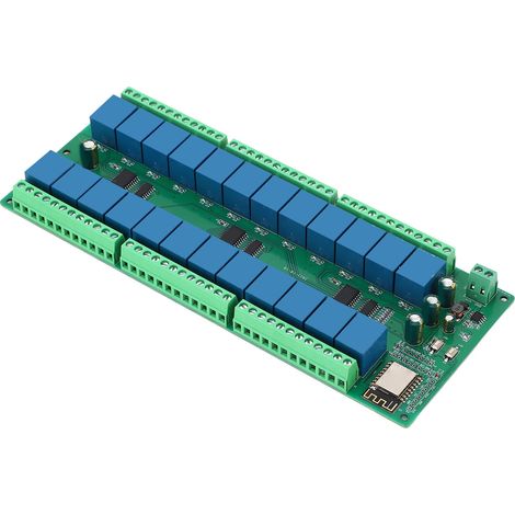 ESP8266 24-Kanal-WLAN-Relaismodul für Hausautomation, 24-V-DC-Entwicklungsboard, Fernbedienung (1/5)
