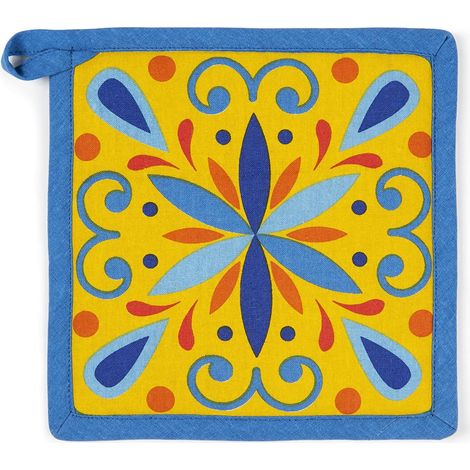Excelsa Puebla Presina da Cucina, Cm. 20 x 20, Fodera 100% Cotone, Imbottitura in Poliestere