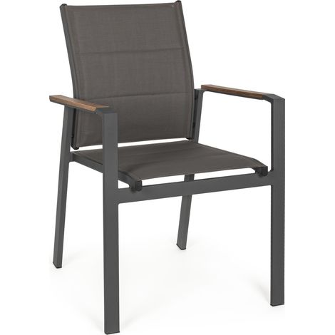 Kubrik antrazit Sessel mit Armlehnen 56,5x62x88 (1/2)