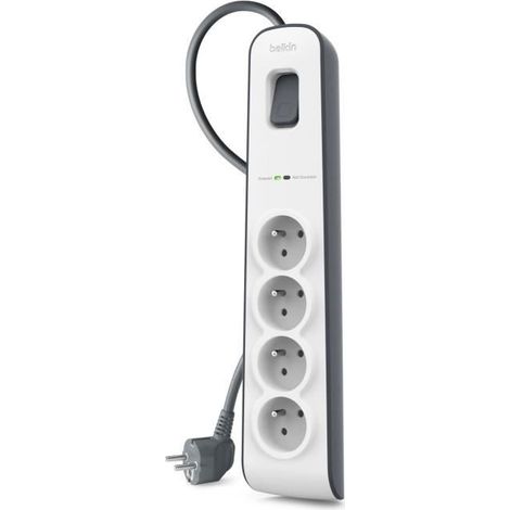 Belkin BSV400CA2M regleta blanco y gris 4 tomas 2m (1/5)