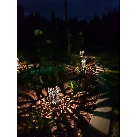 Luce solare Mora plastica nera con la batteria solare 6x6cm H: 18cm IP23 e picco (1/5)