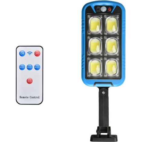 Faro lampione stradale pannello solare fotovoltaico sensore 150 led COB TA140 (1/2)