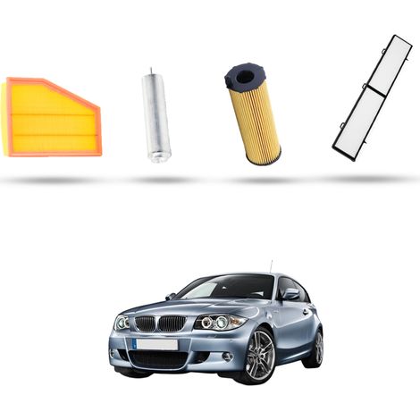 Kit Tagliando 4 filtri compatibile con Bmw serie 1 (E81,E82,E87,E88) 118d 100kw dal 2009 (1/5)