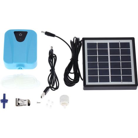 Professional Solar Pond Aerator, Oxygen Pump Pond Air Pump Oxygen Pump Solar Powered Aerator, for Garden Pond Aeration Aquariums 2L/Min (1/4)