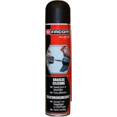 Facom – Graisse silicone forte adhésivité 300ml – Protection contre humidité et poussière – Lubrification joints caoutchouc haute pression