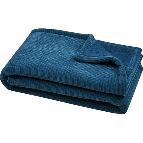 Plaid velours côtelé Clayton - Bleu canard (1/4)
